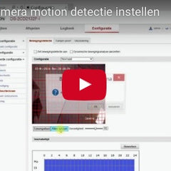 Hikvision camera motion detectie instellen