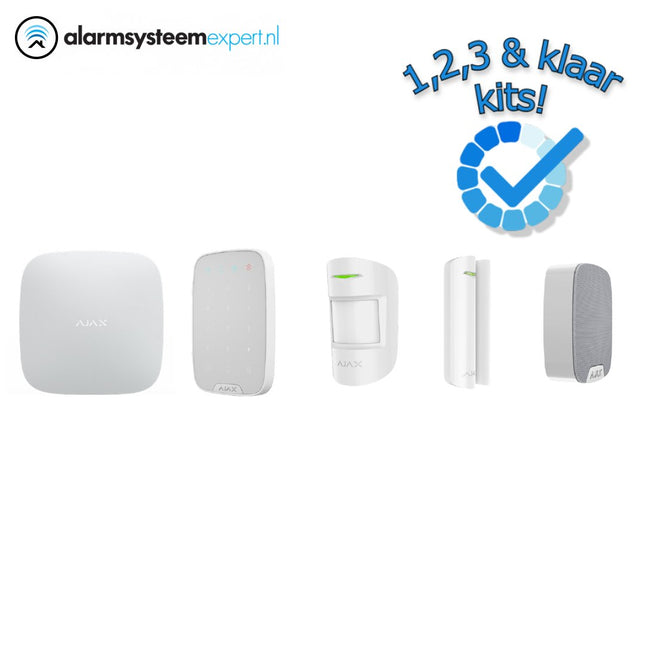 Alarmsysteem Kit 1 Draadloos (Wit) - alarmsysteemexpert.nl