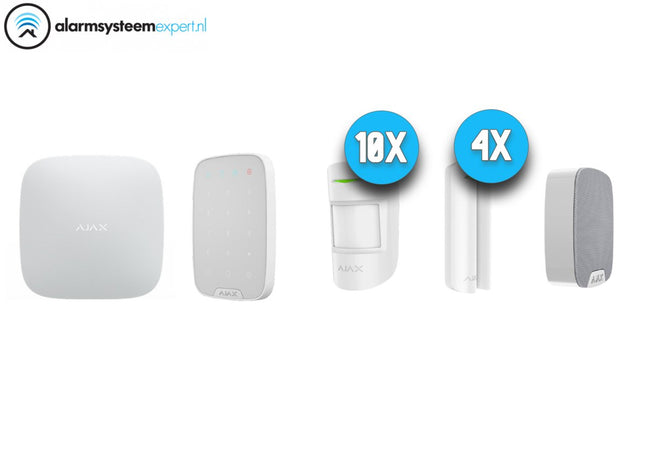 Alarmsysteem Kit 6 Draadloos (Wit) - alarmsysteemexpert.nl