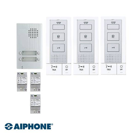 AP-KITDB3, Hands-Free Audio Set, 3 Appartementen - alarmsysteemexpert.nl