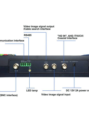 CCTV/ IP camera-tester voor IP, HD-TVI, HD-CVI en CVBS camera's (Tot 8MP/4K geschikt) - alarmsysteemexpert.nl