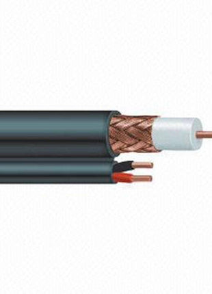 Coax RG59 combikabel met DC voedingskabel, 250 meter - alarmsysteemexpert.nl