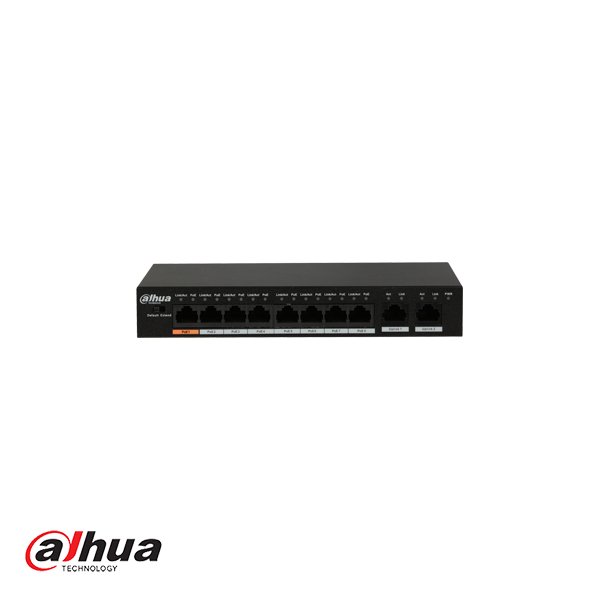 DH-PFS3010-8ET-96, 8-Port Fast Ethernet PoE Switch - alarmsysteemexpert.nl