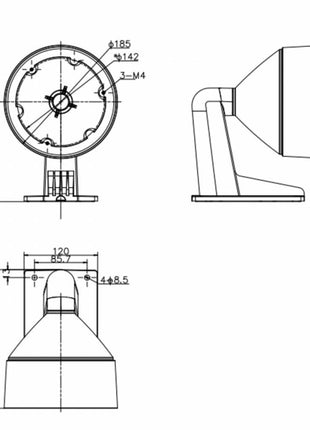 DS-1273ZJ-DM26 aluminium wandbeugel - alarmsysteemexpert.nl