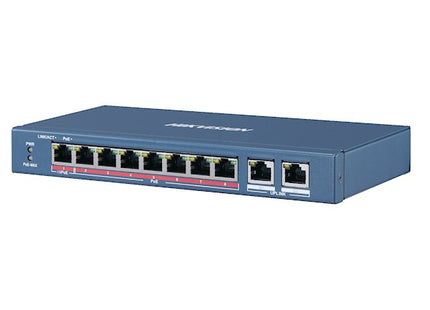 DS-3E0310HP-E, 10 poorts, 1x High PoE, 7x PoE - alarmsysteemexpert.nl