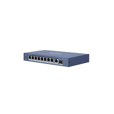 DS-3E0510P-E, 10 Poorts, Gigabit switch, 8x PoE, 1x SFP - alarmsysteemexpert.nl