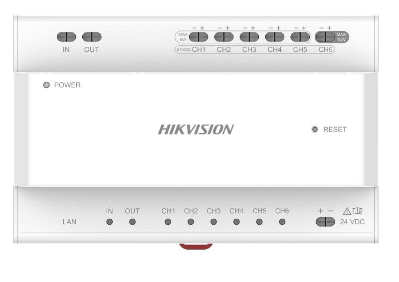 DS-KAD706Y, Hikvision 2-Draads Master Video/Audio Verdeler - alarmsysteemexpert.nl