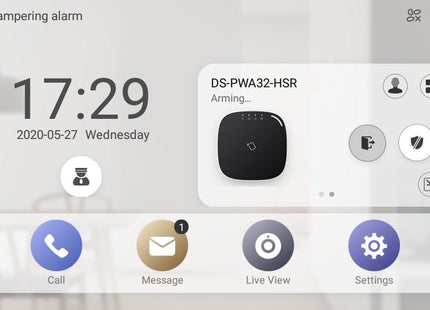 DS-KH9310-WTE1 (B) Android Indoor Station PoE 7" Inch - alarmsysteemexpert.nl