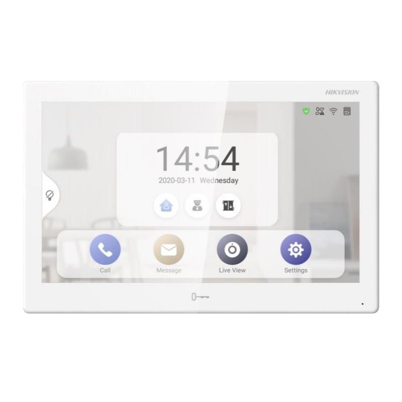 DS-KH9310-WTE1 (B) Android Indoor Station PoE 7" Inch - alarmsysteemexpert.nl