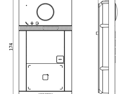 DS-KV8113-WME1 Inbouw 1 beldrukker IR verlichting PoE 12v - alarmsysteemexpert.nl