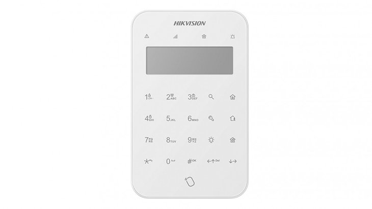 DS-PK1-LT-WE Draadloos LCD Keypad + Tag Reader - alarmsysteemexpert.nl