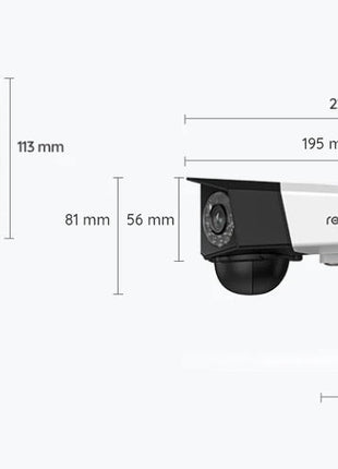 Duo 2 Battery, WiFi 6Mp Panoview Dual-lens camera 180gr kijkhoek - alarmsysteemexpert.nl