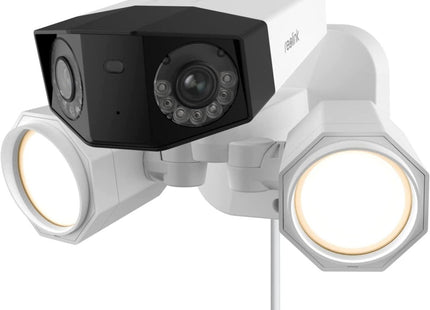 Duo Floodlight WiFi, slimme 4K WiFi Dual-lens camera met schijnwerpers en 180° kijkhoek - alarmsysteemexpert.nl