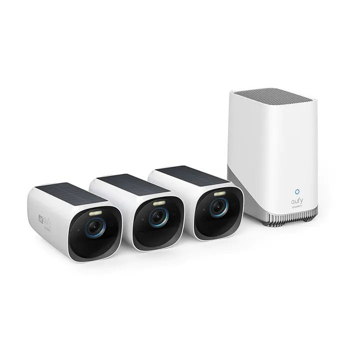 Eufycam 3 3-pack met 3 draadloze camera's en Homebase 3 - alarmsysteemexpert.nl