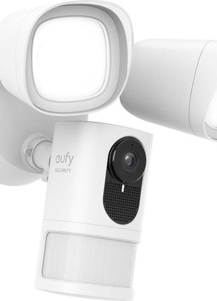 Floodlight Camera 2K, IP-beveiligingscamera, Buiten, Bedraad, Amazon Alexa & Google Assistant, 2500 lm, 5000 K - alarmsysteemexpert.nl