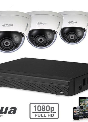 Full HD-CVI kit 4x dome 2 Megapixel camerabeveiliging set - alarmsysteemexpert.nl