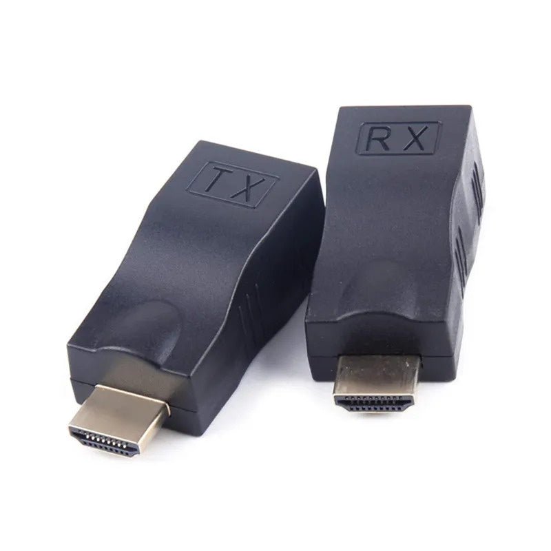 HDMI naar RJ45 Extender Adapter ontvanger en verzender via Cat-5e tot 30 meter - alarmsysteemexpert.nl