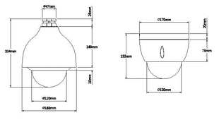 IPC-SD42212T-HN-S2 Starlight Full HD PTZ camera, 12x zoom, IP66 - alarmsysteemexpert.nl