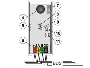 JA-110B BUS akoestische glasbreuk detector - alarmsysteemexpert.nl