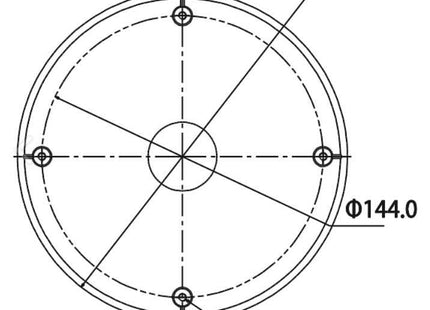 PFA102 plafondbeugel - alarmsysteemexpert.nl