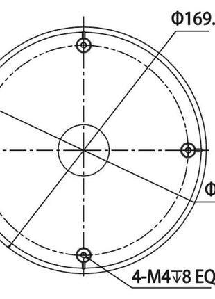 PFA102 plafondbeugel - alarmsysteemexpert.nl