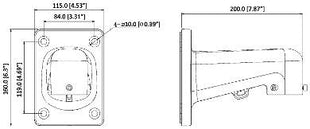 PFB305W aluminium muursteun tbv mini dome - alarmsysteemexpert.nl