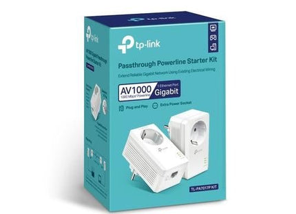 Powerline Adapter 1000 Mbps set met contactdoos - alarmsysteemexpert.nl