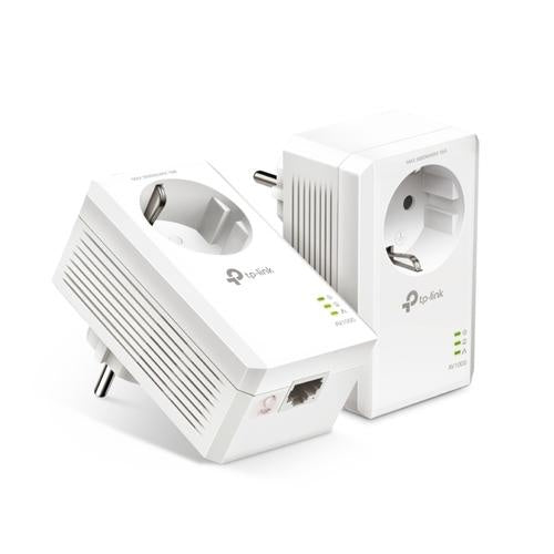 Powerline Adapter 1000 Mbps set met contactdoos - alarmsysteemexpert.nl