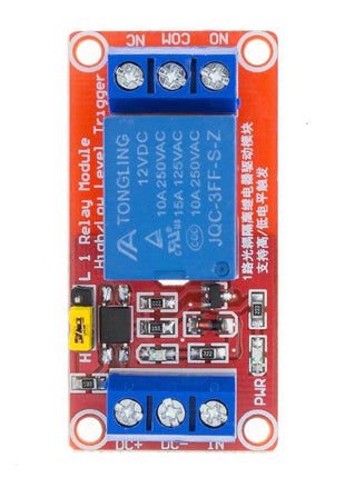 Relais Module 12v 1 Kanaals - alarmsysteemexpert.nl