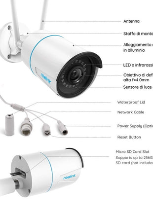 Reolink RLC-510WA 5 Megapixel Wifi Slimme detectie - alarmsysteemexpert.nl