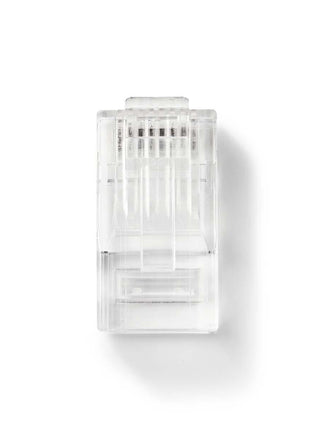 RJ45 Connector CAT5 UTP Pass Through 10 stuks voor soepele aders (stranded) - alarmsysteemexpert.nl