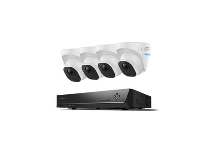 RLK8-520D4-AI 4x 5 Megapixel Eyeball 8 kanaals NVR Ingebouwde 2TB HDD Slimme detectie - alarmsysteemexpert.nl