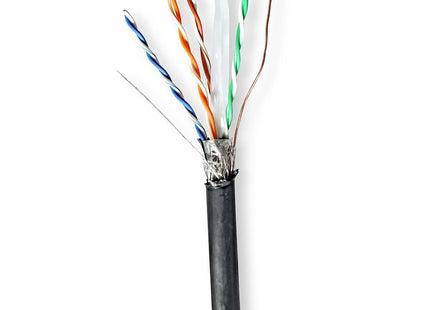 S/FTP CAT6 kabel voor buitengebruik op rol 305 m, 100% koper - alarmsysteemexpert.nl