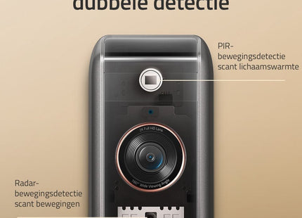 Video Doorbell Dual 2 Pro (2K, Battery-Powered) add on Doorbell - alarmsysteemexpert.nl