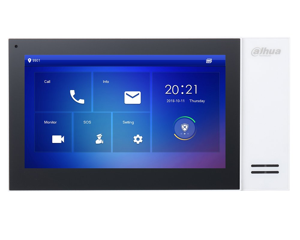 VTH2421FW-P, Binnenpost 7 inch Touch screen, wit, PoE, SIP - alarmsysteemexpert.nl