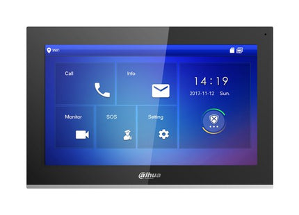 VTH5441G Binnenpost, 10 inch touch screen, Full HD, intern geheugen 8GB SD, SIP, PoE - alarmsysteemexpert.nl