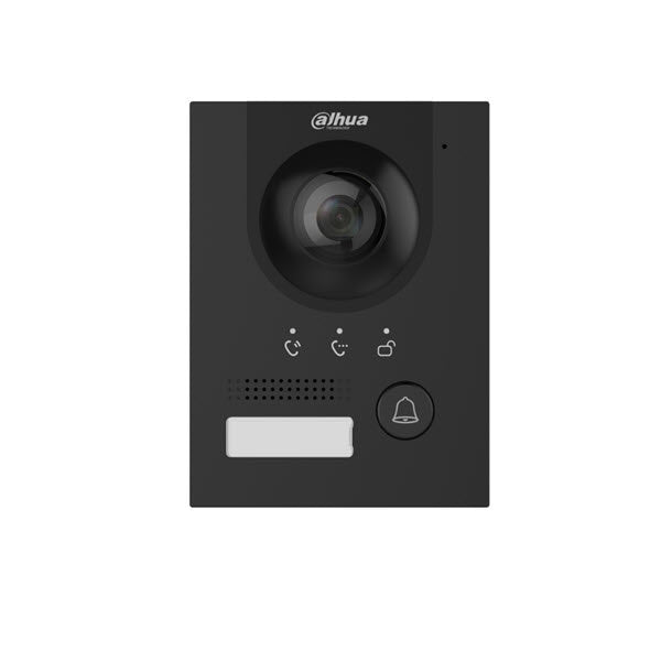 VTO2202F-P-S2 Zwart, buitenpost, IP en 2-draads, 160gr camera, PoE - alarmsysteemexpert.nl