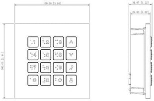 VTO4202F-MK keyboard module - alarmsysteemexpert.nl