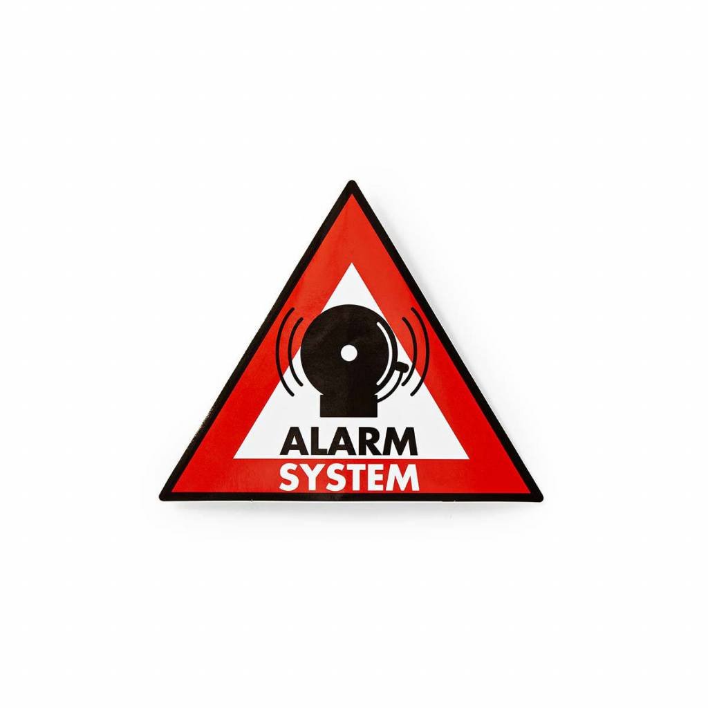 Waarschuwingssticker Pictogram alarmsysteem Set van 5 stuks - alarmsysteemexpert.nl