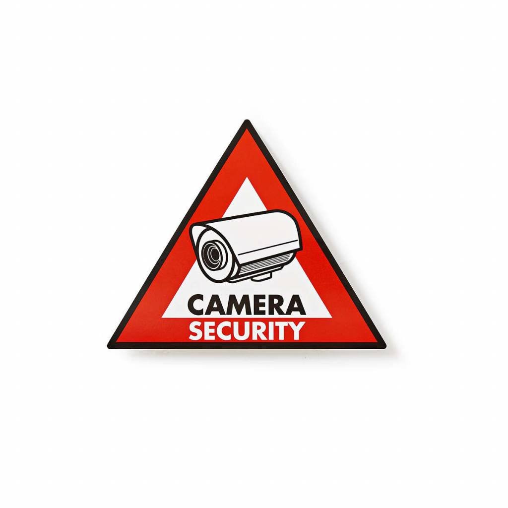 Waarschuwingssticker Pictogram camerabeveiliging Set van 5 stuks - alarmsysteemexpert.nl